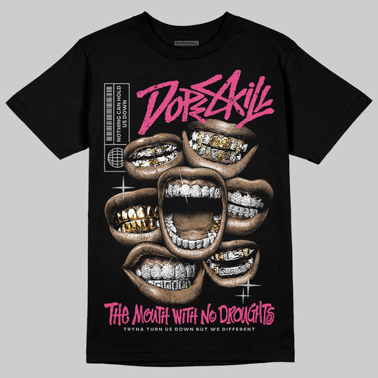 Asics Gel-1130 Pink Glo/ Black DopeSkill T-Shirt The Mouth With No Droughts Graphic Streetwear - black