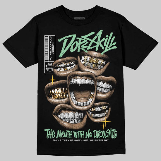 Asics Gel-Kayano 12.1 White/Menthol DopeSkill T-Shirt The Mouth With No Droughts Graphic Streetwear - Black
