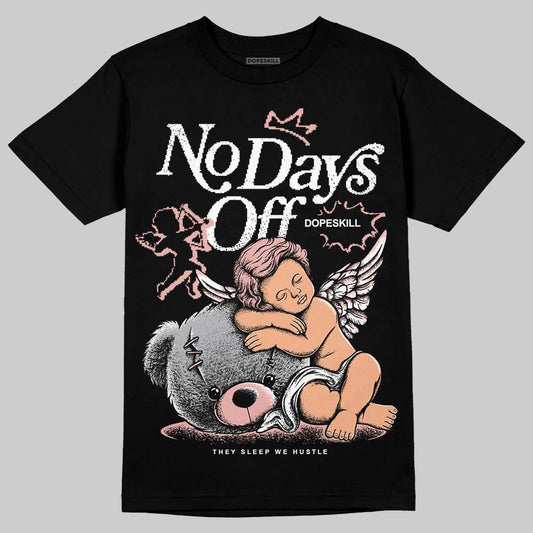 Jordan 1 Low OG “Rust Pink” DopeSkill T-Shirt New No Days Off Graphic Streetwear - Black