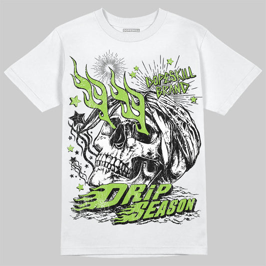 Neon Green Sneakers DopeSkill T-Shirt Drip Season Graphic Streetwear - White