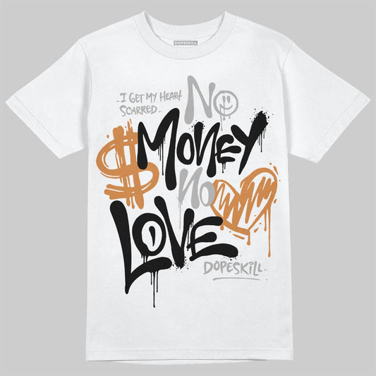 Jordan 14 Golf "US Open" DopeSkill T-Shirt No Money No Love Typo Graphic Streetwear - White