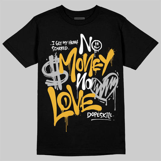 Jordan 5 'Tokyo' DopeSkill T-Shirt No Money No Love Typo Graphic Streetwear - Black