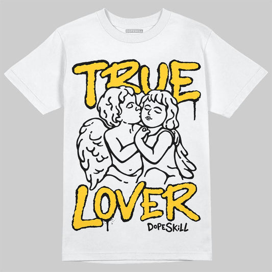Yellow Sneakers DopeSkill T-Shirt True Lover Graphic Streetwear - White