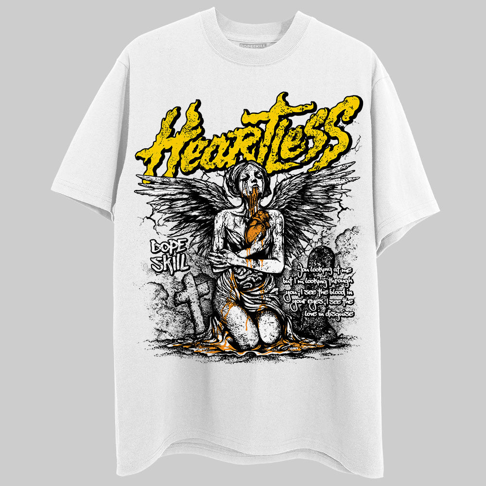 Jordan 6 “Yellow Ochre” DopeSkill T-Shirt Heartless Graphic Streetwear - White