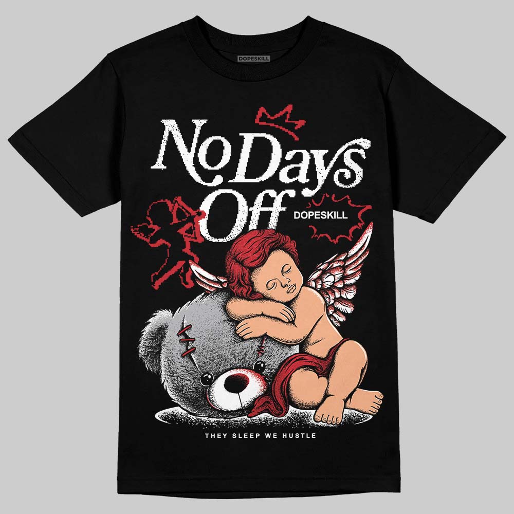 Jordan 1 High OG “Ruby” DopeSkill T-Shirt New No Days Off Graphic Streetwear - Black