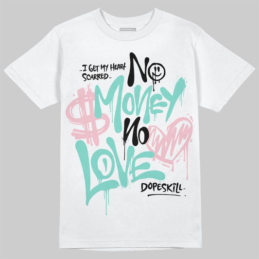 Jordan 11 Low "Igloo" DopeSkill T-Shirt No Money No Love Typo Graphic Streetwear - White