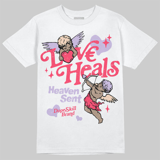 Jordan 5 Low “Peanut Butter Jelly” DopeSkill T-Shirt New Love Heals Graphic Streetwear - White