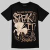 Jordan 4 Retro Cozy Girl DopeSkill T-Shirt Speak It Graphic Streetwear - Black