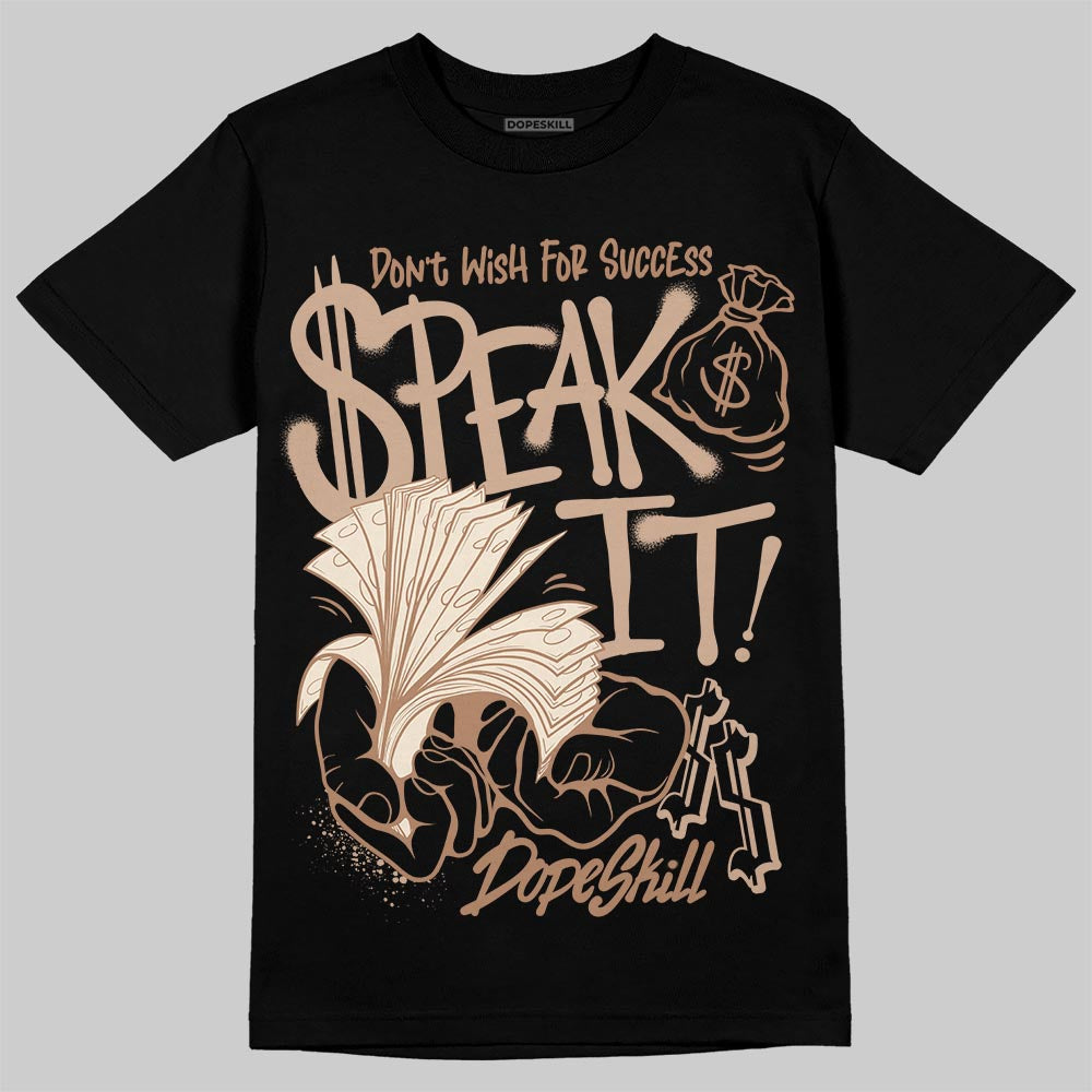 Jordan 4 Retro Cozy Girl DopeSkill T-Shirt Speak It Graphic Streetwear - Black