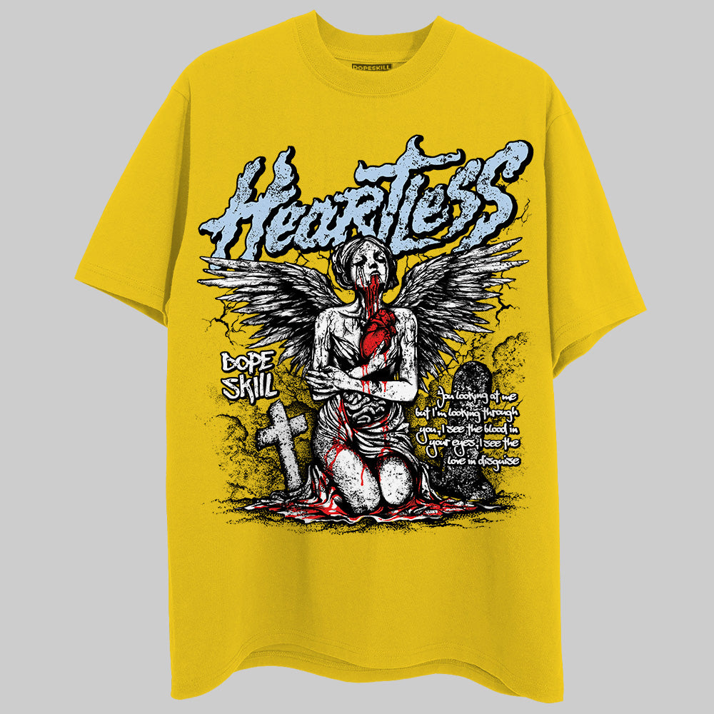 Jordan 6 “Yellow Ochre” DopeSkill Yellow T-Shirt Heartless Graphic Streetwear