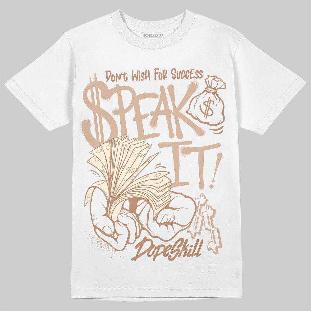 Jordan 4 Retro Cozy Girl DopeSkill T-Shirt Speak It Graphic Streetwear - White