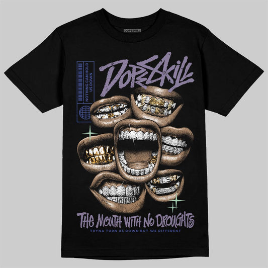 Jordan 1 Retro Low OG Zion Williamson Voodoo Alternate DopeSkill T-Shirt The Mouth With No Droughts Graphic Streetwear - Black