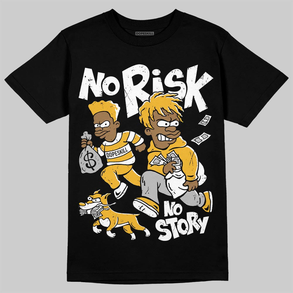 Jordan 5 'Tokyo' DopeSkill T-Shirt No Risk No Story Graphic Streetwear - black