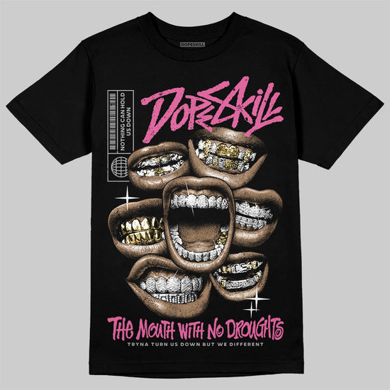 Asics Gel-Kayano 14 ‘Cream Sweet Pink’ DopeSkill T-Shirt The Mouth With No Droughts Graphic Streetwear - Black