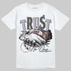 Harris Tweed x Dunk Low Denim Turquoise and Baroque Brown DopeSkill T-Shirt Trust No One Graphic Streetwear - White