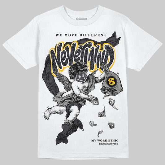 Jordan 3 Retro Black Cat DopeSkill T-Shirt Nevermind Graphic Streetwear - White