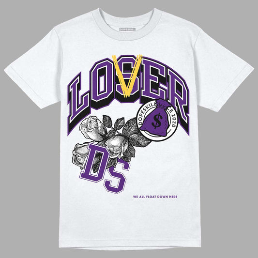 Jordan 12 “Field Purple” DopeSkill T-Shirt Loser Lover Graphic Streetwear - White