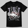 Harris Tweed x Dunk Low Denim Turquoise and Baroque Brown DopeSkill T-Shirt Trust No One Graphic Streetwear - Black