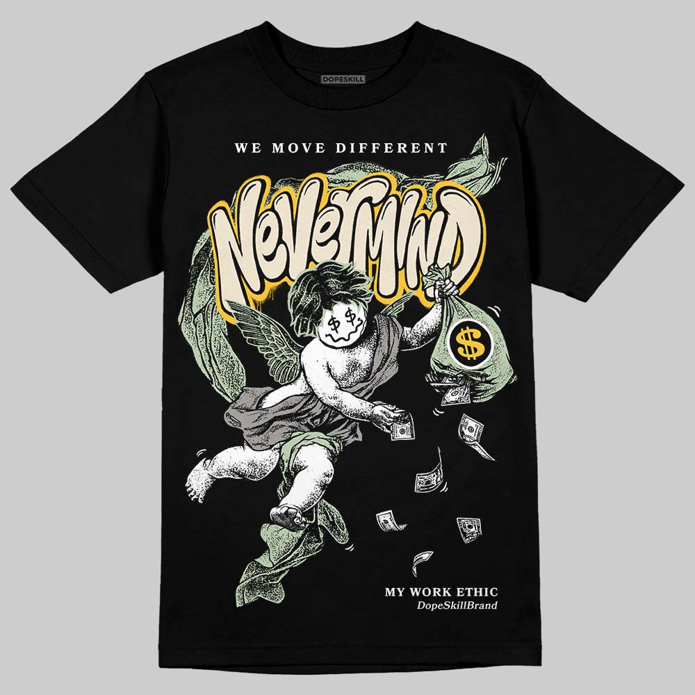Jordan 4 WMNS “Seafoam” (2025) DopeSkill T-Shirt Nevermind Graphic Streetwear - Black
