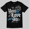 Air Max 95 OG Blue Spark DopeSkill T-Shirt You’re Lost Without Me Graphic Streetwear - Black
