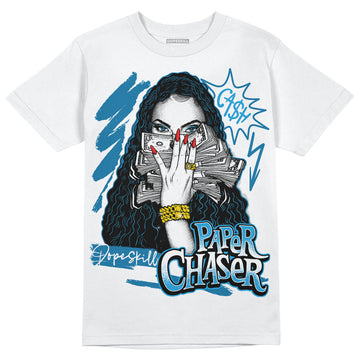 Jordan 4 Retro Military Blue DopeSkill T-Shirt NPC Graphic Streetwear - White