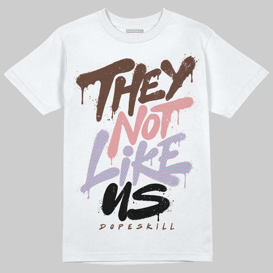 Harris Tweed x Dunk Low Denim Turquoise and Baroque Brown DopeSkill T-Shirt They Not Like Us Graphic Streetwear - White