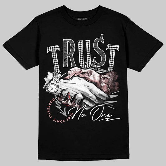 Harris Tweed x Wmns Dunk Low 'Black Phantom' DopeSkill T-Shirt Trust No One Graphic Streetwear - Black