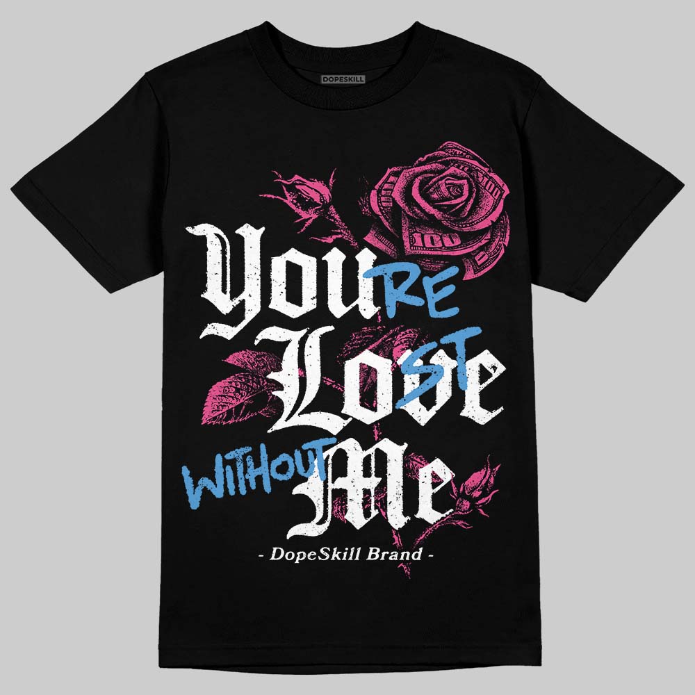 Asics Gel-1130 Pink Glo/ Black DopeSkill T-Shirt You’re Lost Without Me Graphic Streetwear - black