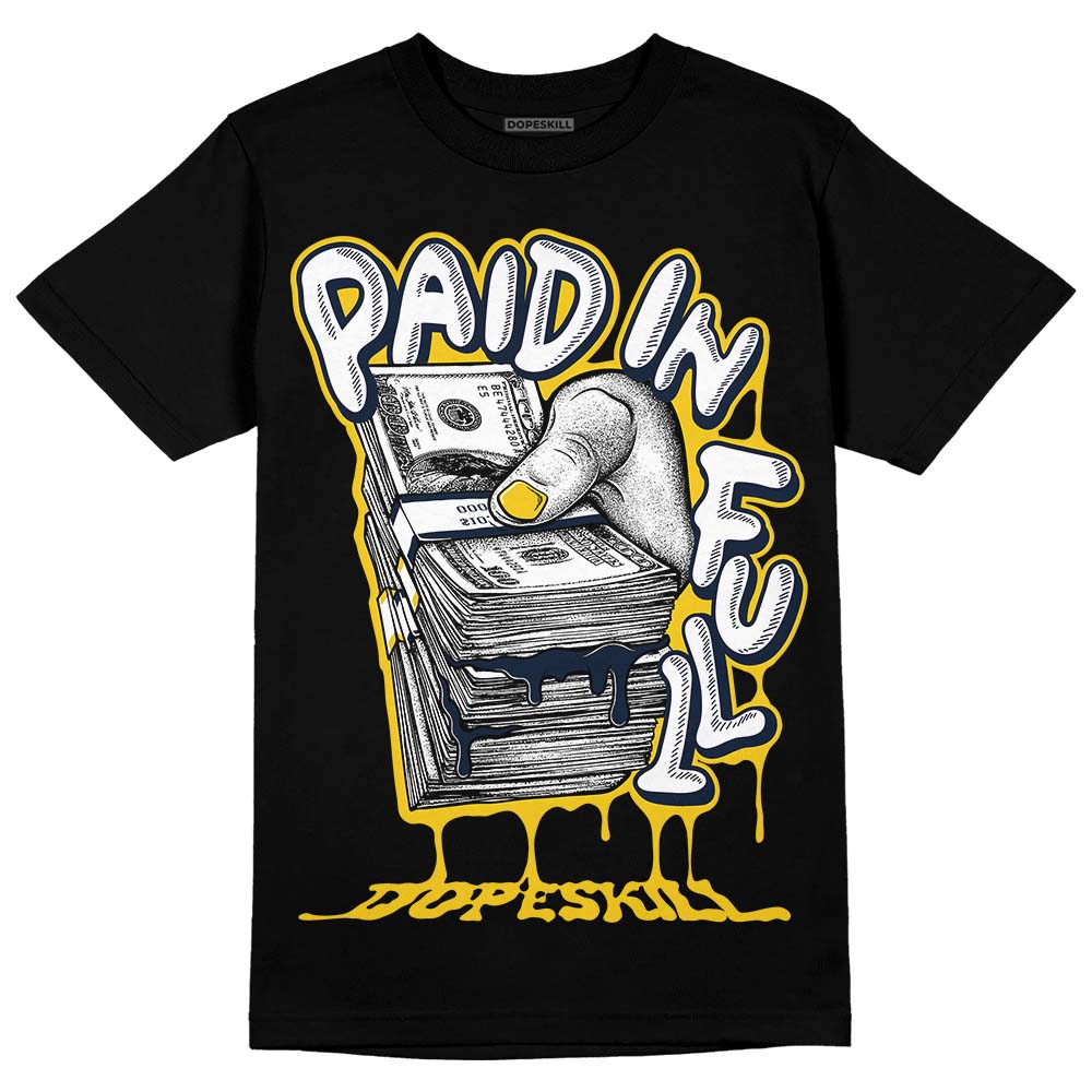 Dunk Low Vintage “Michigan” DopeSkill T-Shirt Paid In Full Graphic Streetwear - Black