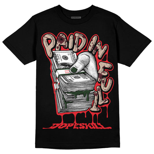 Dunk Low Freddy Krueger DopeSkill T-Shirt Paid In Full Graphic Streetwear - Black