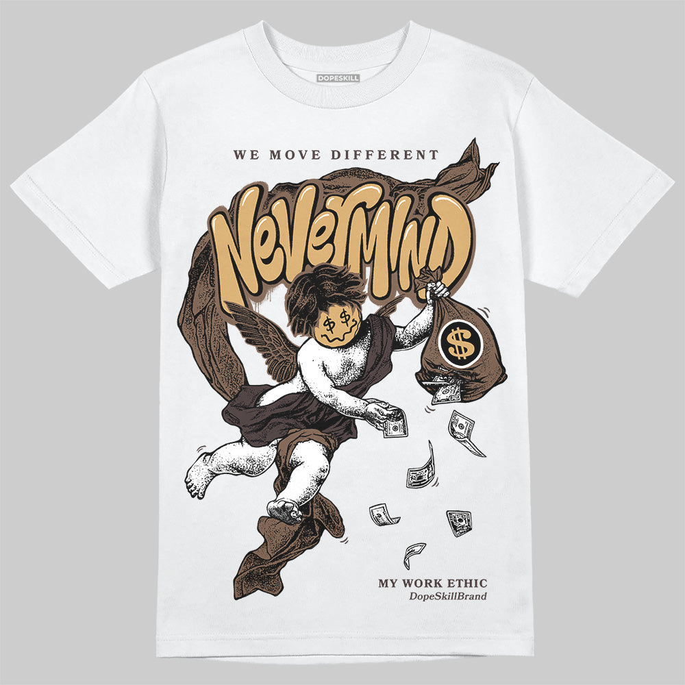 Jordan 5 “Earth/Metallic Gold” DopeSkill T-Shirt Nevermind Garaphic Streetwear - White