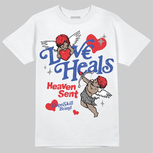 Jordan 3 “Seoul 2.0” DopeSkill T-Shirt New Love Heals Graphic Streetwear - White
