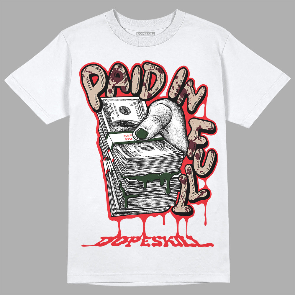 Dunk Low Freddy Krueger DopeSkill T-Shirt Paid In Full Graphic Streetwear - White