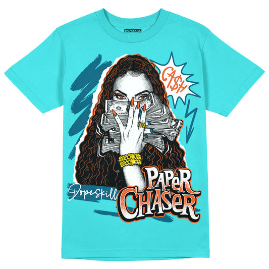 Dunk Low “Miami Dolphins” DopeSkill Tahiti Blue T-shirt NPC Graphic Streetwear