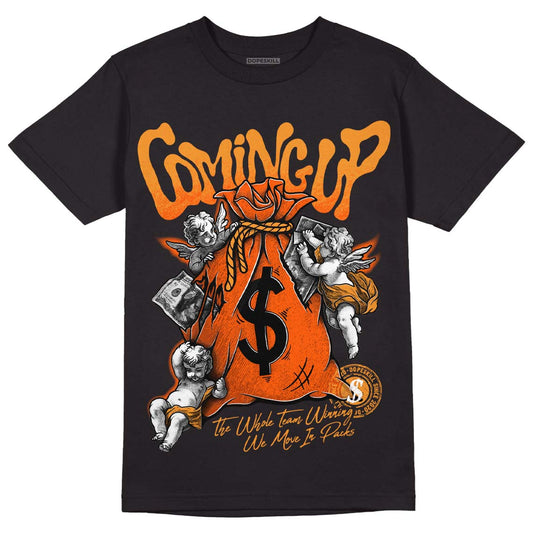 Jordan 12 Retro Brilliant Orange DopeSkill T-Shirt Money Bag Coming Up Graphic Streetwear - black