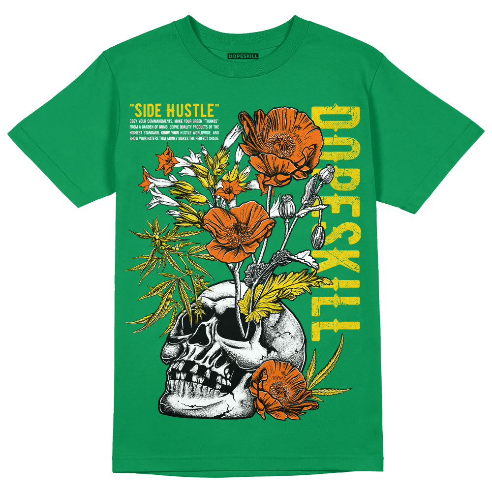 Green Sneakers DopeSkill Green T-shirt Side Hustle Graphic Streetwear
