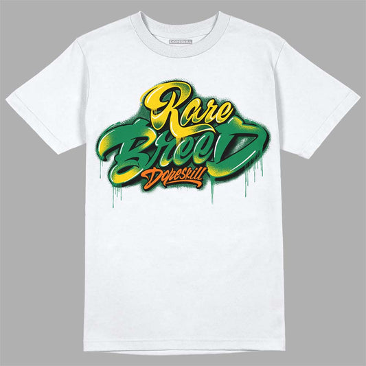 Green Sneakers DopeSkill T-Shirt Rare Breed Type Graphic Streetwear - White