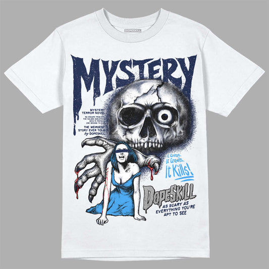 Jordan 3 "Midnight Navy" DopeSkill T-Shirt Mystery Ghostly Grasp Graphic Streetwear - White