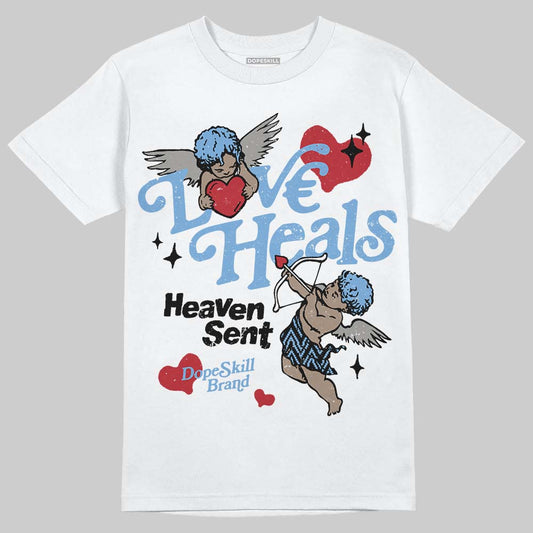 Jordan 12 Retro 'Melo' DopeSkill T-Shirt New Love Heals Graphic Streetwear - White