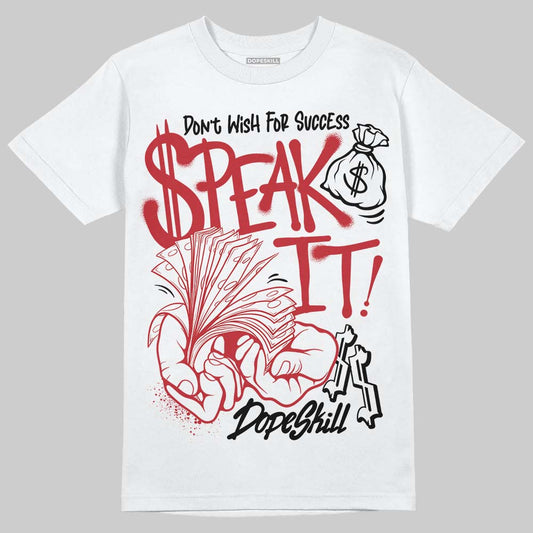 Jordan 1 Low OG "Chicago" DopeSkill T-Shirt Speak It Graphic Streetwear - White