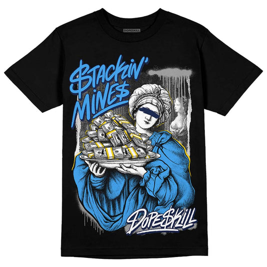 Jordan 3 "Midnight Navy" DopeSkill T-Shirt Stackin Mines Graphic Streetwear - Black