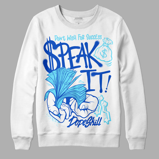 Dunk Low Argon DopeSkill Sweatshirt Speak It Graphic Streetwear - White 