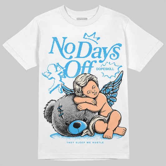 Jordan 1 High OG “UNC” Reimagined DopeSkill T-Shirt New No Days Off Graphic Streetwear - White
