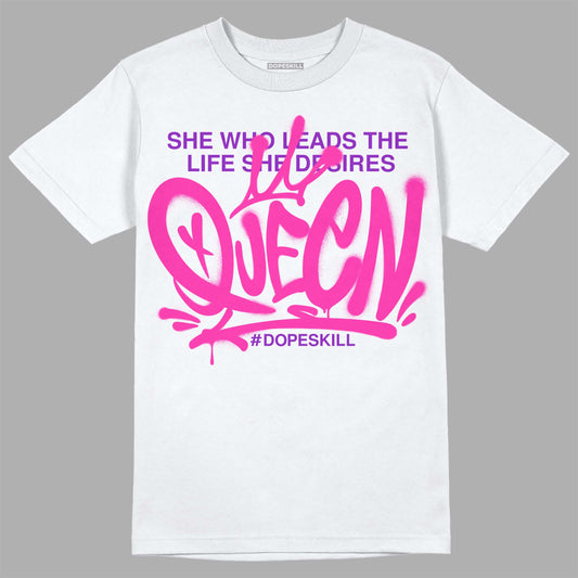 Pink Sneakers DopeSkill T-Shirt Queen Graphic Streetwear - White 