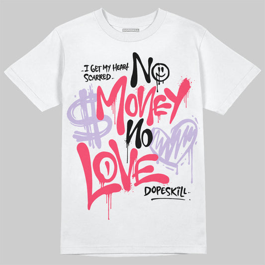 Jordan 5 Low “Peanut Butter Jelly” DopeSkill T-Shirt No Money No Love Typo Graphic Streetwear - White