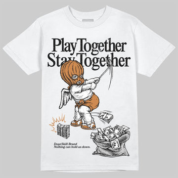 Jordan 14 Golf "US Open" DopeSkill T-Shirt Play together, Stay together Graphic Streetwear - White