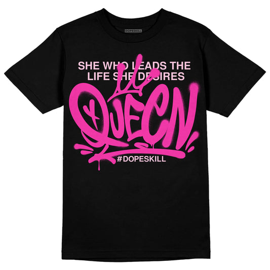 Pink Sneakers DopeSkill T-Shirt Queen Graphic Streetwear - Black