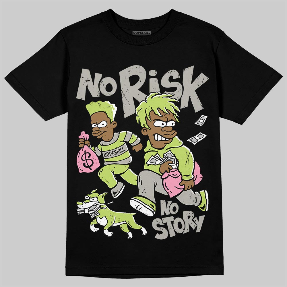 Chase B x Travis Scott x Jordan Jumpman Jack DopeSkill T-Shirt No Risk No Story Graphic Streetwear - Black