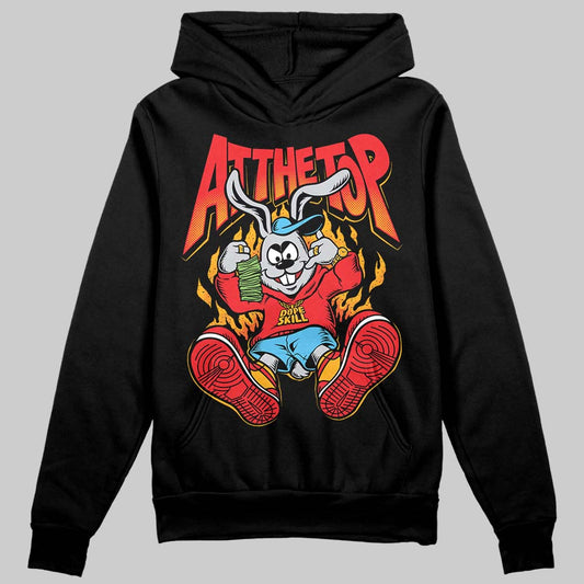 Red Sneakers DopeSkill Hoodie Sweatshirt At The Top Graphic Streetwear - black