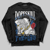Jordan 1 Low OG “Storm Blue” DopeSkill Long Sleeve T-Shirt Sorry I've Been Trappin Graphic Streetwear - Black